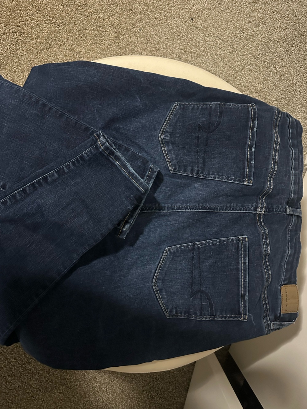 American Eagle Outfitters Women's Skinny Jeans - Dark Blue